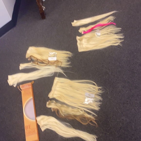 Remy human hair extensions